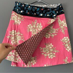 Zand Amsterdam Reversible Wrap Skirt Adjustable Boho Festival